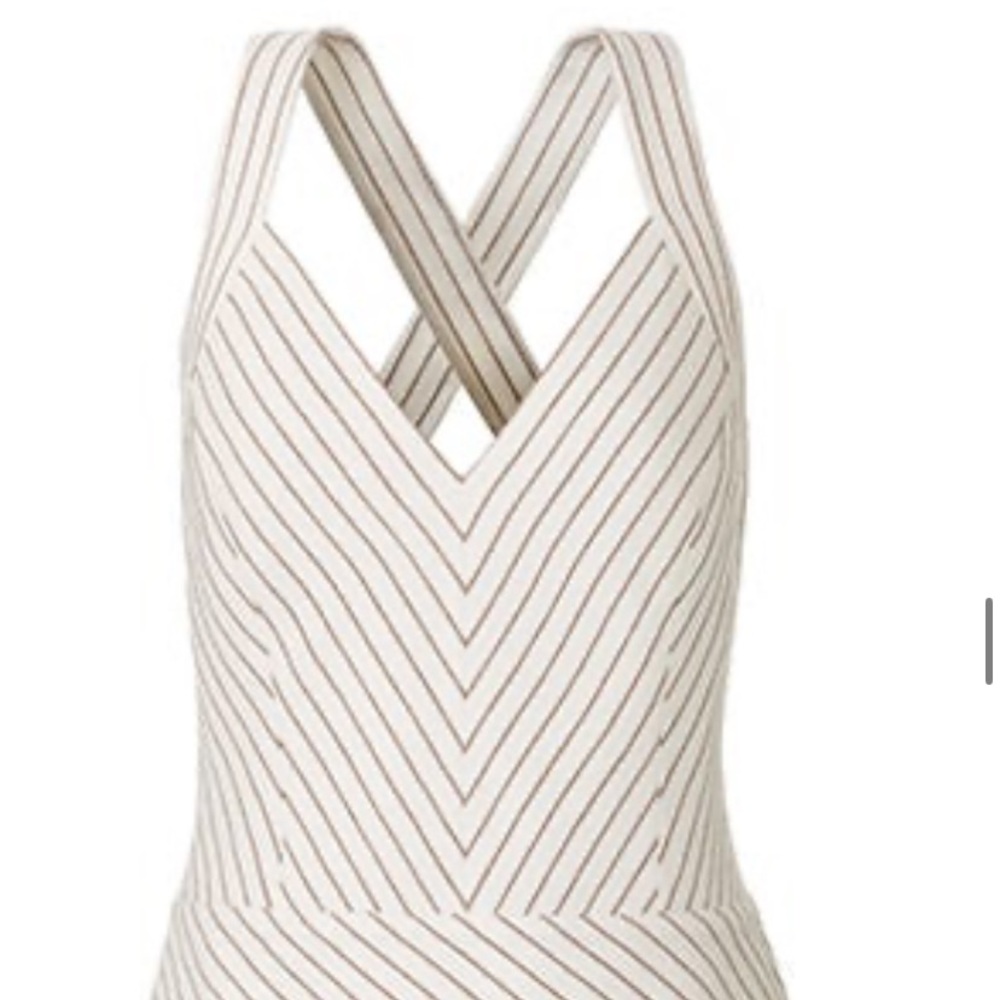 Olivia Palermo Striped 2000s Business Tank Top